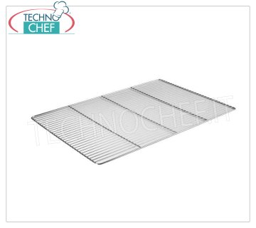 Technochef - Griglie Gastro-norm 2/1 inox, cm 53x65 Gastronorm-Grill 2/1 aus Edelstahl 18/10, Abmessung 650 x 530 mm