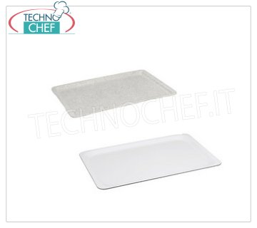 Selbstbedienungstabletts aus Polyester Rechteckiges Tablett aus weißem Laminat, CAMBRO, Cm.53x32,5