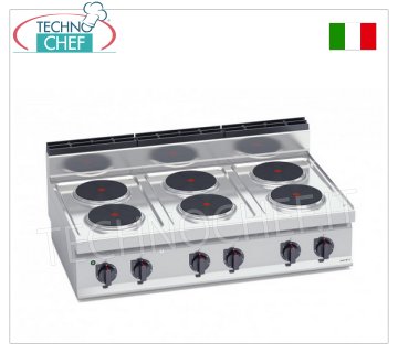 TECHNOCHEF - ELEKTROHERD 6 PLATTEN, Kw.15,6, Mod.E7P6B