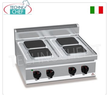 TECHNOCHEF - ELEKTROHERD 4 PLATTEN, Kw.10,4, Mod.E7PQ4B
