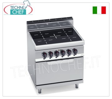 TECHNOCHEF- ELEKTROHERD 4 INFRAROTZONEN auf GN 2/1 OFEN, Kw.20,3, Mod.E7P4/VTR+FE