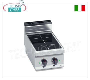 TECHNOCHEF - ELEKTROHERD 2 ZONEN mit INDUKTIONSTOPF, Kw.7, Mod.E7P2B/IND