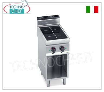TECHNOCHEF – 2-ZONEN-INDUKTIONS-ELEKTRISCHER KOCHER auf OFFENEM SCHRANK, Kw.7, Mod.E7P2M/IND