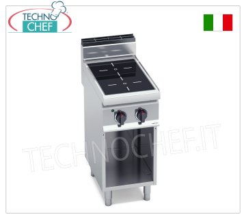 TECHNOCHEF - ELEKTROHERD 2 INFRAROTZONEN auf OFFENEM SCHRANK, Kw.6,4, Mod.E7P2M/VTR