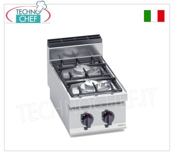 TECHNOCHEF - GASHERD 2 BRENNER OBEN, Kw.10,5, Mod.G7F2B