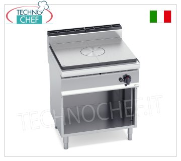 TECHNOCHEF – GAS-KOCHER MIT SOLID OBERFLÄCHE auf OFFENEM SCHRANK, Kw.10, Mod.G7TPM