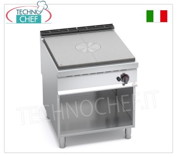 TECHNOCHEF – GAS-KOCHER MIT SOLID OBERFLÄCHE auf OFFENEM SCHRANK, Mod. G9TPM