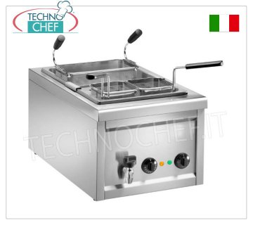 ELEKTRISCHER TISCHNUDELKOCHER - 25 l - Komplett mit Körben, V. 230/1 - 3,2 kW, Abm. mm 400x700x340h