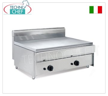 Technochef - COUNTER GAS Piada-Kocher, mit 2 KOCHZONEN mit UNABHÄNGIGER STEUERUNG PROFESSIONELLER GAS-TISCHPIETENKOCHER, mit Platte 800 x 590 mm, 2 KOCHZONEN mit UNABHÄNGIGER STEUERUNG, Wärmeleistung 14,00 kW, Gewicht 76 kg, Abmessung 800 x 700 x 500 mm