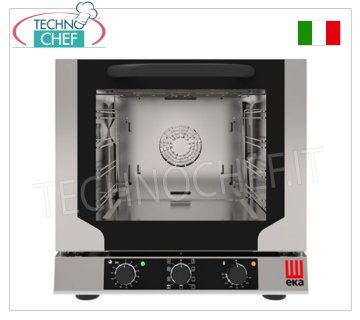 TECNOEKA – MULTIFUNKTIONS-ELEKTRISCHER KONVEKTIONSOFEN, 4 Bleche 429 x 345 mm, Professional Mod. EKF423NM