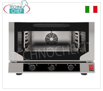 TECNOEKA – Elektrischer KONVEKTIONSDAMPFBACKOFEN, für 3 GN 1/1-Tabletts, Abm. mm 784x754x504h