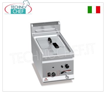 BERTOS - GASFRITEUSE 1 Becken 8 lt., Brenner im Becken, Mechanische Steuerung, Mod.GL8B