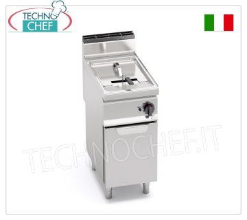 BERTOS – GAS-FRITEUSE 1 V-förmiger Behälter 18 l, externe Brenner, hochpräziser elektrischer Thermostat, Mod. GL18MI