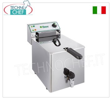 FIMAR - Technochef, elektrische Arbeitsplattenfritteuse, 1 8-Liter-Behälter, Mod.FR8R
