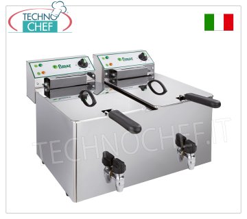 Fimar - 10+10 lt. ELEKTRISCHE THEKENFRITEUSE, Mod.FR1010RN