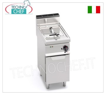 TECHNOCHEF – MOBILE ELEKTRISCHE FRITEUSE, ANGETRIEBET, 1 TANK à 10 Liter, Mod. E7F10-4MS