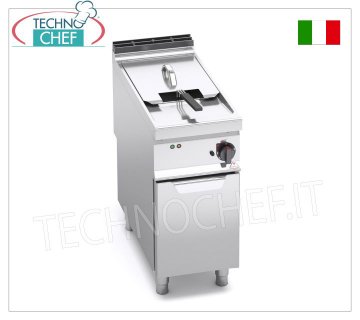TECHNOCHEF – ELEKTRISCHE FRITEUSE auf MOBIL, 1 TANK von 18 Litern, analoge Steuerung, Mod.E9F18-4M