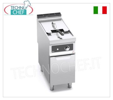 TECHNOCHEF – ELEKTRISCHE FRITEUSE auf MOBIL, 1 TANK von 18 Litern, Mod.E9F18-4M-BF