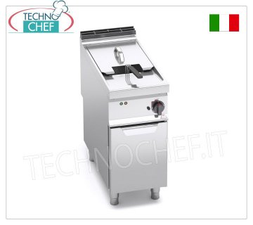 TECHNOCHEF – ELEKTRISCHE FRITEUSE auf MOBIL, 1 TANK von 22 Litern, analoge Steuerung, Mod.E9F22-4M