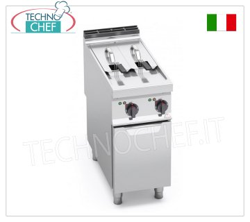 ELEKTRISCHE FRITEUSE auf MOBIL, 7+7-LITER-BEHÄLTER, Mod. E9F7+7-4M