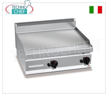 GAS-GRILLPLATTE mit GLATTER PLATTE in Multipan, TOP-Modul, Mod.G7FL8B-2