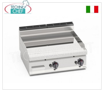 GAS-GRILLPLATTE mit GLATTER Verbundplatte, Mod. G7FL8B-2/CPD