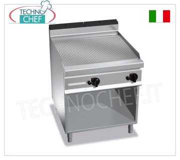 GAS-GRILLGRILL mit MULTIPAN-RIPPPLATTE, auf SCHRANK, Mod. G9FR8M-2