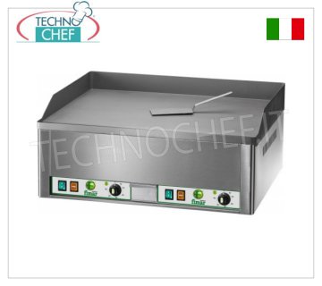 FIMAR – Professionelle elektrische Bratplatte, doppelte glatte Platte, Mod.FRY2L
