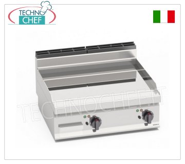 ELEKTRISCHE GRILLPLATTE mit GLATTER PLATTE in MULTIPAN, TOP-Modul, Mod. E7FL8BP-2