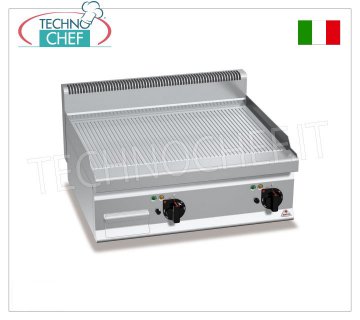 ELEKTRISCHE GRILLBRILLE mit MULTIPAN-RIPPPLATTE, TOP-Modul, Mod. E7FR8BP-2