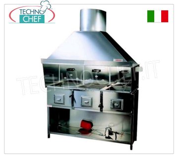 ROMAGNA GRILL – Romagna-Holzkohlegrill/Kocher mit 3 Kohlenbecken