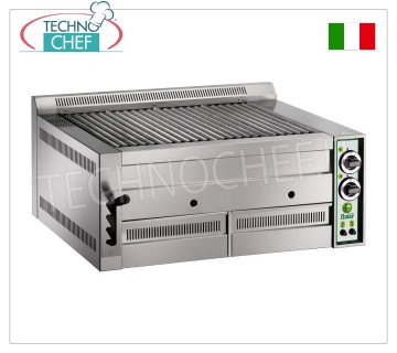 FIMAR - Technochef, Arbeitsplatten-Gasgrill Pietralavica, 2 KOCHZONEN, Mod. B80
