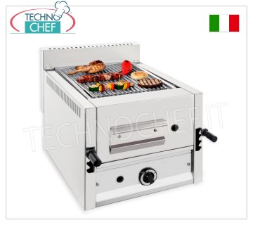 GAS-LAVA-STEINGRILL, 1 OBERMODUL mit 365 x 535 mm Grillfläche