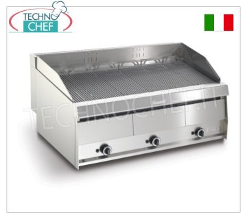 VAPOR GAS GRILL TOP-Version, POWER Line, 3 Module – ARRIS – 700 SERIE – Fordern Sie ein Angebot an GRILL VAPOR GAS TOP-Version, POWER-Linie, 3 MODULE mit unabhängigen Steuerungen mit 1155 x 470 mm KOCHZONE, komplett mit Stabgrill, Vorrichtung zur Regulierung der Kochfelder, Wärmeleistung 31,5 kW, Gewicht 117 kg, Abmessung 1195 x 700 x 440 mm