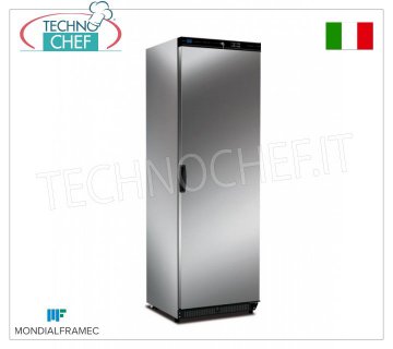 MONDIAL FRAMEC – Gefrierschrank mit Gefrierfach, 1 Tür, lt.580, Mod.KICNX60LT 1-türiger Gefrier-Gefrierschrank, MONDIAL FRAMEC, Außenstruktur aus Edelstahlblech, Fassungsvermögen 580 Liter, Minustemperatur -15°/-25°C, statisch mit Gitterverdampfer, V. 230/1, Kw. 0,36, Gewicht 101 kg, Abm.mm.775x740x1882h