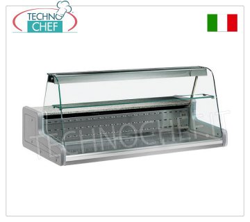 KÜHLVITRINE für die THEKE, Version mit GEBOGENEM GLAS, Mod. VRY8
