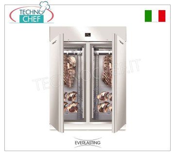 Fleischreifeschrank, Edelstahl, 2 Türen, maximale Kapazität 300 kg, Mod. FLEISCH 1500 INOX