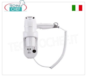 Technochef – Wand-Haartrockner mit Rasiererstecker – 1800 W