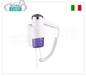 Technochef – Wand-Haartrockner mit Rasiererstecker – 1200 W