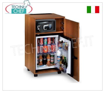 Technochef - Minibar-Kühlschrank für Hotelzimmer mit Schrank und Ablagefach, 40 Liter,
