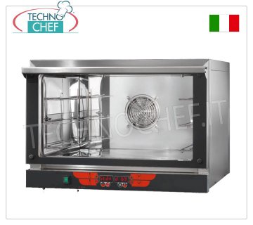 TECNODOM - Elektrischer Konvektionsofen für 3 GN 1/1 oder 600x400 mm Bleche, Abm. 775x790x560 mm