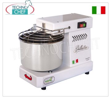 Famag GRILLETTA - Spiralkneter 5 kg (7-Liter-Schüssel), Maße mm 450 x 250 x 350