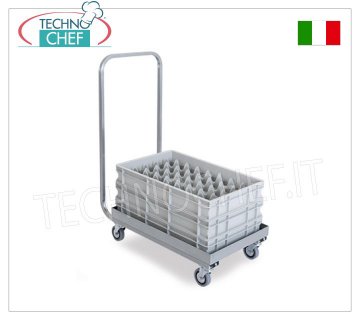 Technochef - Wagen für Pizzateig BEHÄLTER 60x40 cm, Mod. 2202P