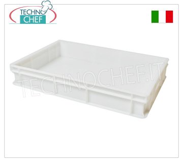 60x40x10h cm Pizzateig-Kasten, weiße Farbe