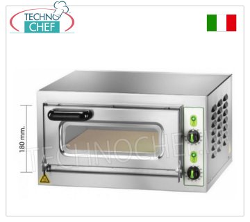FIMAR – Elektrischer Pizzaofen für 1 Pizza, Kammer 40,5 x 40,5 cm, Höhe 18 cm, mechanische Steuerung, Mod. MICROVC18