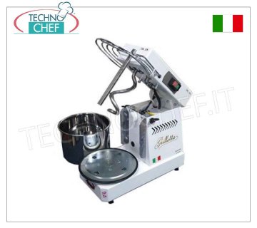 Famag Grilletta - Spiralkneter von 8 kg (Behälter mit 11,5 l), Abmessungen 520 x 280 x 430 mm