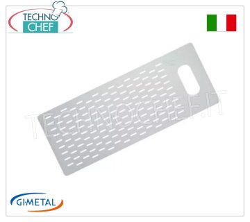 Gi-Metal - Perforiertes Aluminiumbrett für Pizza am Meter, Blue Line, Abm. cm 30x70
