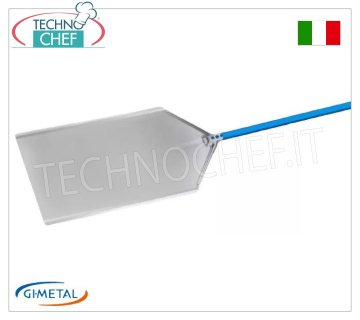 Gi-Metal - Pizzaschieber aus Aluminium als Meterware, Blue Line, Grifflänge 30 cm