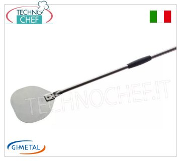Gi.Metal - Pizzaschieber aus Edelstahl, Alice-Linie, Grifflänge 120 cm