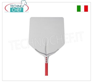 Quadratische Pizzaschaufel 33 x 33 cm zum Backen aus Aluminium, Tulpenlinie